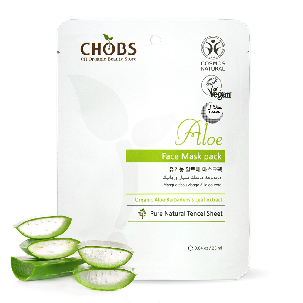 Mască Organică de Față cu Aloe CHOBS