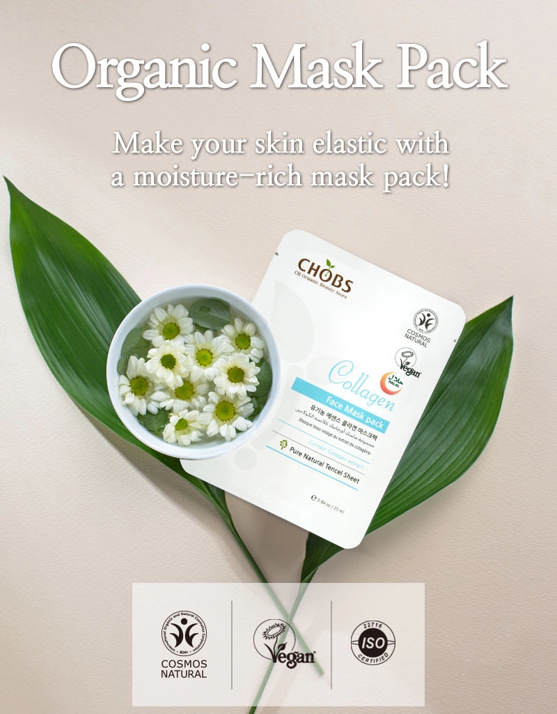 Mască Organică de Față cu Colagen CHOBS