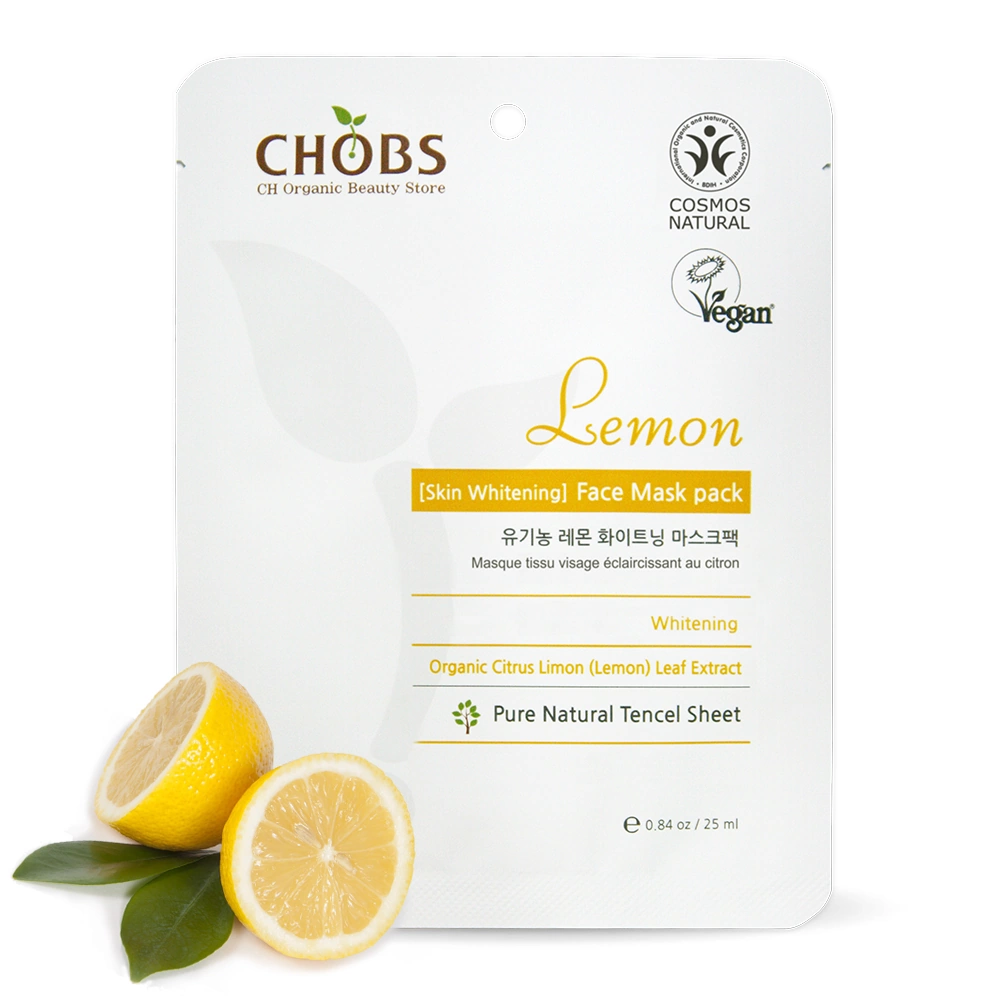 Mască Organică de Față cu Lămâie CHOBS