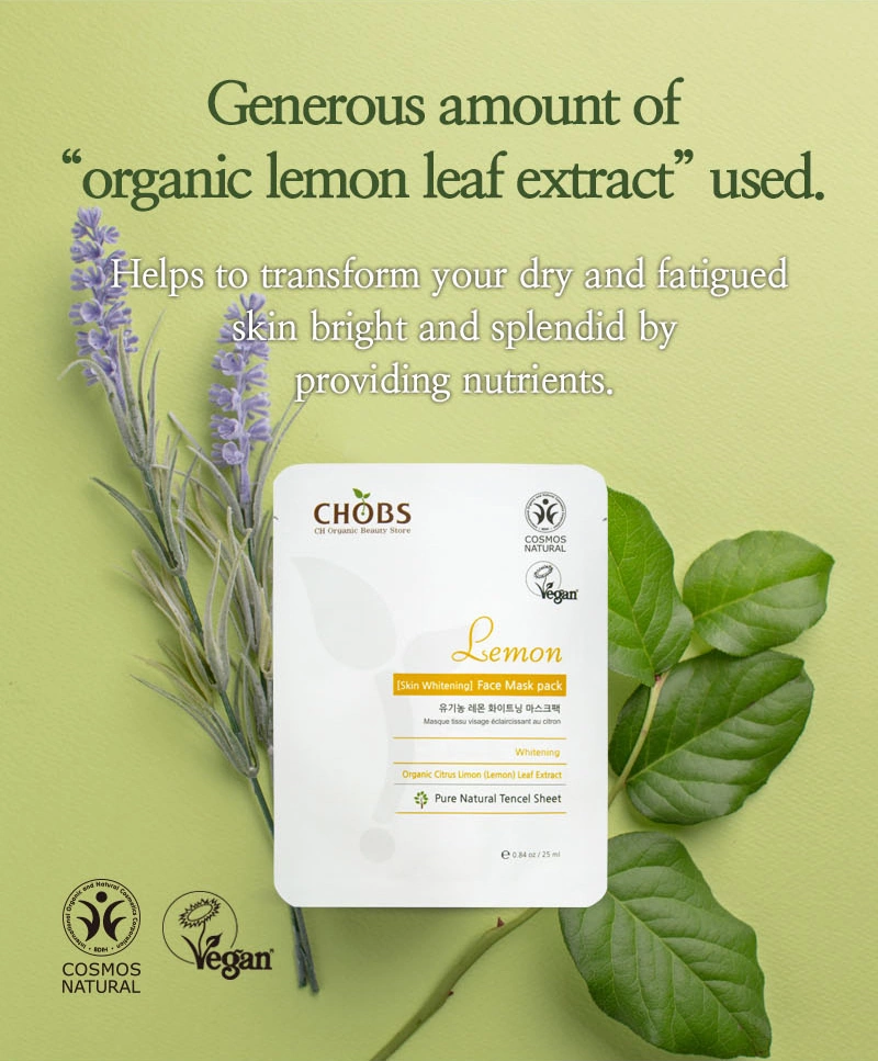 Mască Organică de Față cu Lămâie CHOBS
