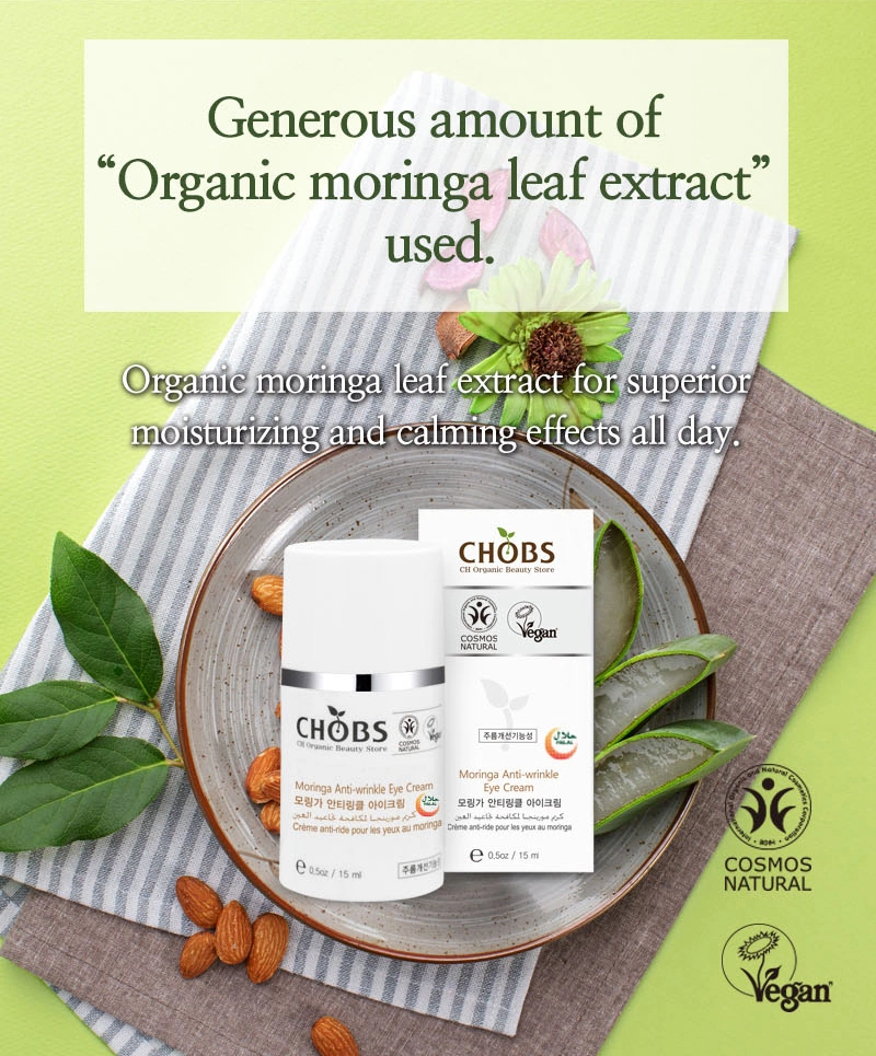 Cremă Anti-rid pentru Ochi cu Moringa CHOBS 15 ml