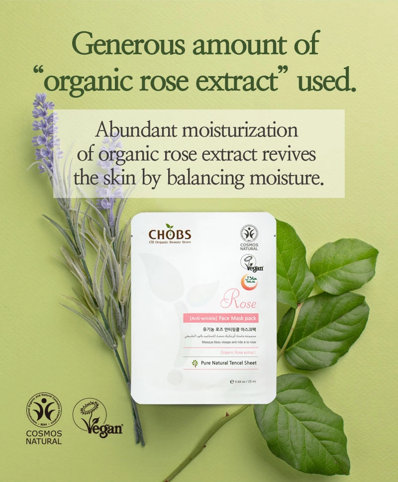 Mască Organică Anti-rid cu Trandafir CHOBS